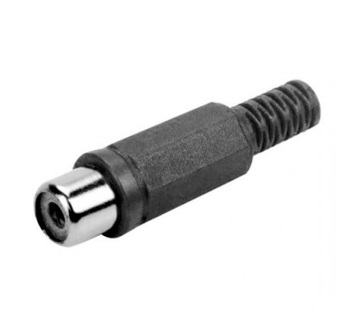 Разъем RCA/гн./ на каб. кр./чер. 
