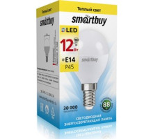 Лампа светод. Smartbuy 12Вт Е14 3000К шар