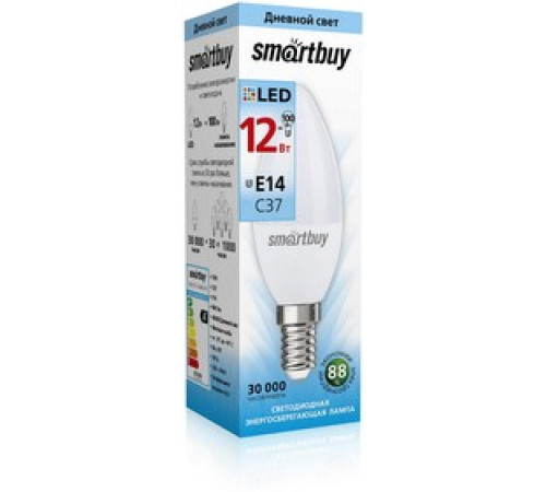 Лампа светод. Smartbuy 12Вт Е14 4000К свеча