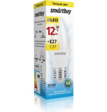 Лампа светод. Smartbuy 12Вт Е27 3000К свеча 