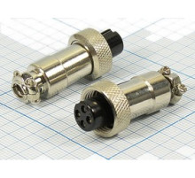 Гнездо MIC-12 4P  мет. на каб.