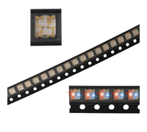 Светодиод SMD 1210 кр./син. 2.1/3.2В. /10шт./
