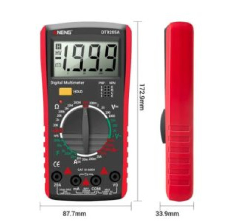 Мультиметр цифровой DT-9205A