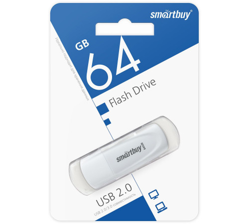 Карта памяти USB 2.0 64Gb Smartbuy