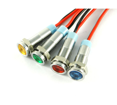 Индикатор св.диод. d=6мм. 12V