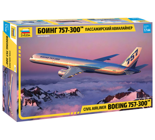 Модель "Боинг 757-300" 1/144 Звезда