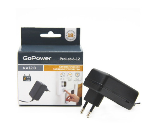 Зарядное устройство  6-12Вольт 1А GoPower