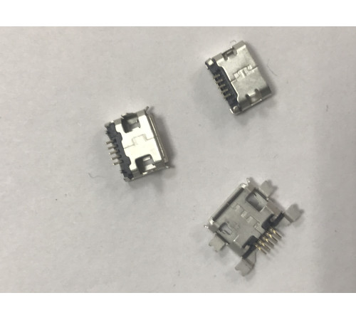Гнездо micro USB на плату /пайка/ металл.