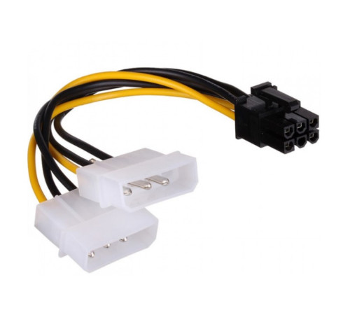 Перех. питан. для в/карты Molex x2-6pin GG01