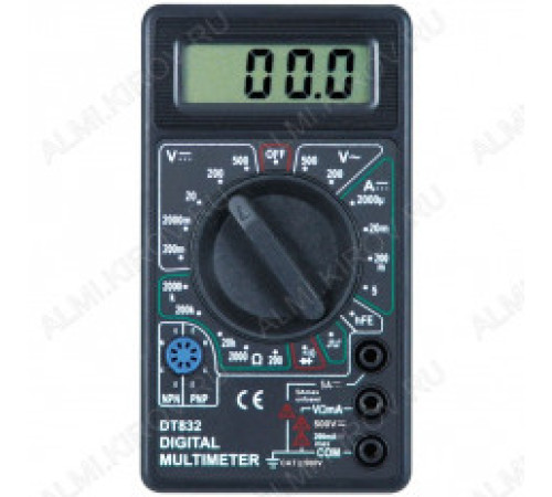 Мультиметр цифровой DT-832 черный