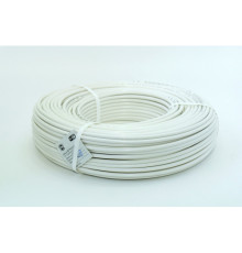 Кабель коаксиал.RG-6U+Cu 75Ом белый/черный Чуваш