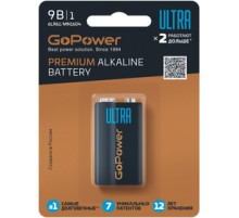 Элемент питания GoPower U 6LR61 9Вольт