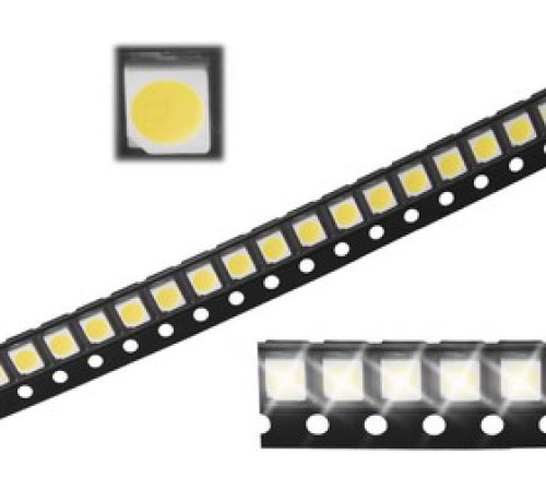 Светодиод SMD 3528 белый 3В. 20мА /10шт./ теплый