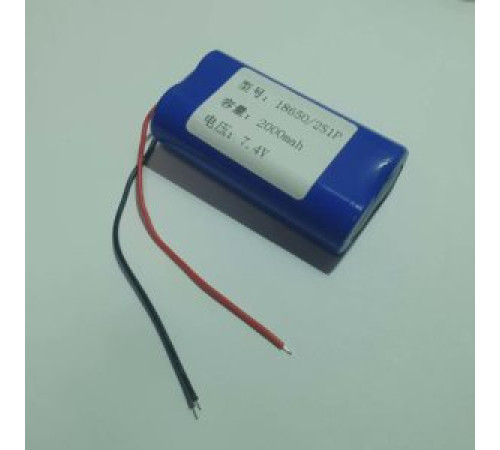 Аккумулятор Li-ion 2000мАч 7.4B /2x18650 2S1P/