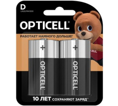 Элемент питания OPTICELL  LR20 1.5Вольта