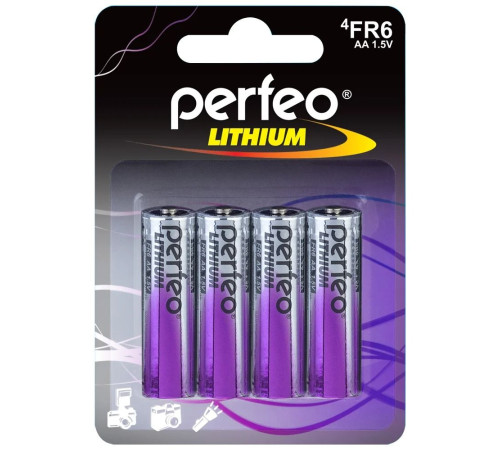 Элемент питания Perfeo FR6 1.5Вольта Lithium