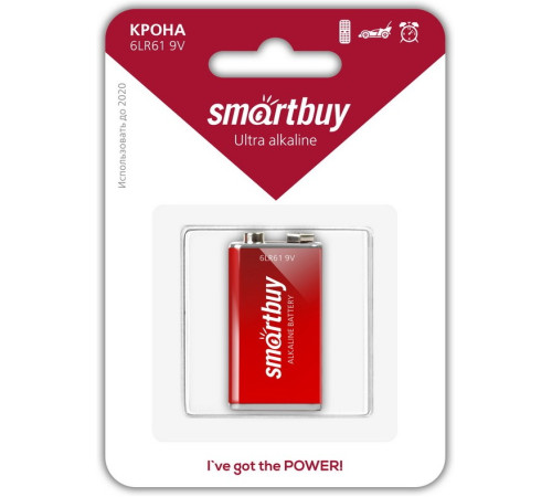 Элемент питания SMARTBUY 6LR61 9 Вольт