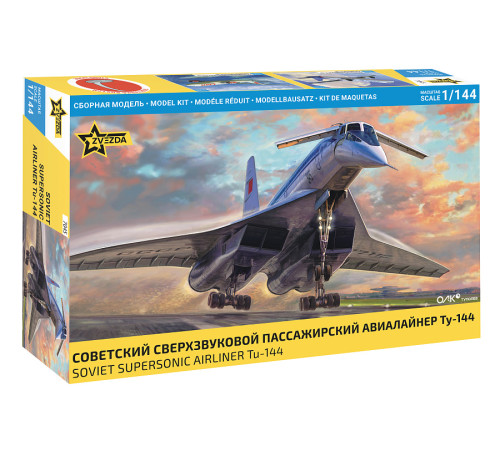 Модель "Сов.авиалайнер ТУ-144" 1/144 Звезда