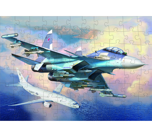 Пазлы Сов.истребителя "Су30СМ" "Звезда" / 55010/