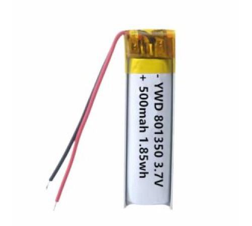 Аккумулятор Li-Po 3.7В 500мАч /801350/