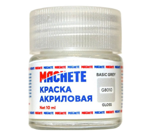 Краска акриловая MACHETE 10 мл. (Св.серый глянц.)