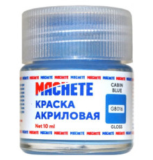 Краска акриловая MACHETE 10 мл. (Св.синий глянц.)