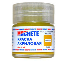 Краска акриловая MACHETE 10 мл. (Желто-корич.глянц.)