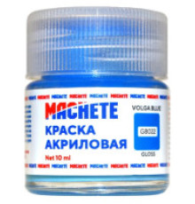 Краска акриловая MACHETE 10 мл, (Голубой глянц.)