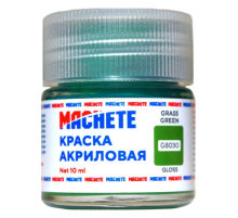 Краска акриловая MACHETE 10 мл, (Зеленый глянц.)