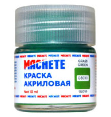 Краска акриловая MACHETE 10 мл, (Зеленый глянц.)