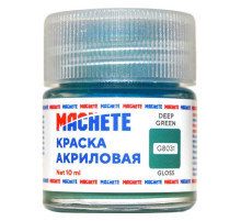 Краска акриловая MACHETE 10 мл.(Изумрудный глянц.)