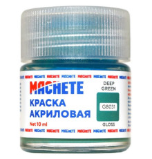 Краска акриловая MACHETE 10 мл.(Изумрудный глянц.)