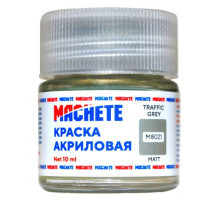 Краска акриловая MACHETE 10 мл,  (Темно-серый, мат)