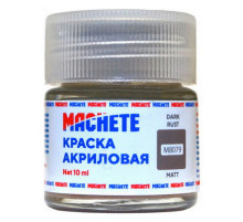 Краска акриловая MACHETE 10 мл, (Темн.ржавчина. матов.)