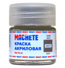 Краска акриловая MACHETE 10 мл, (Темн.ржавчина. матов.)