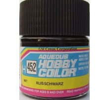 Краска для моделей  MR HOBBY /сажа мат./ 10мл.