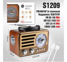 Радиоприемник RE-01B DEESPI РЕТРО-стиль