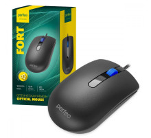 Мышь провод. PERFEO FORT USB 3кн.безшумн.