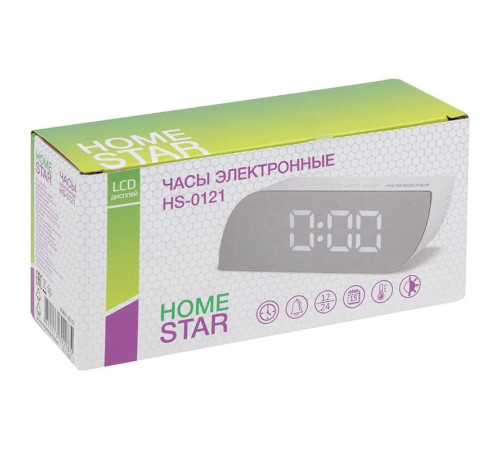 Часы-будильник HomeStar с подсветкой HS-0121 B
