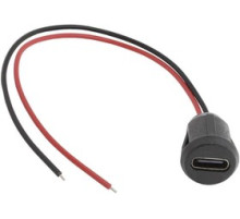 Разъем Type-C 2-pin-D на панель с проводами