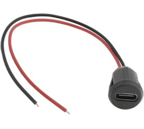 Разъем Type-C 2-pin-D на панель с проводами
