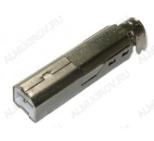 Разъем USB B-M штекер /металл/ пайка