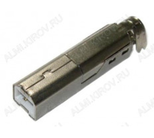 Разъем USB B-M штекер /металл/ пайка