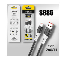 Шнур USB /A/-micro USB 2метра 2.4А X82 SILICON 