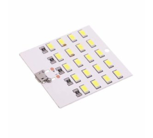 Модуль 20.св.диод. 5V micro USB 50x50мм.