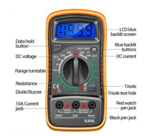 Мультиметр цифровой ANENG XL 830L