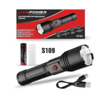 Фонарь св.диодный CF03 10Вт 1500мет. LivePower