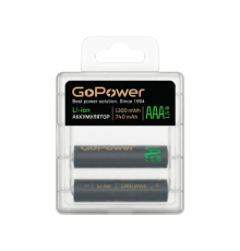 Аккумулятор GoPower AAА 740mAh Li-ion 1.5В. /2шт./